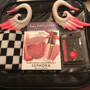 Belly button ring and 1/2 inch wing gauges&bag