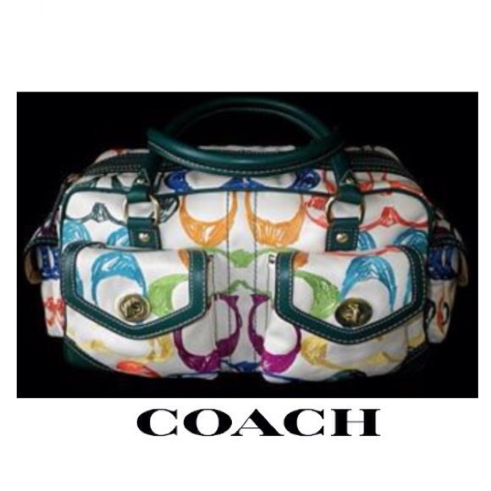 Coach Scribble Multi Pocket Gallery Satchel Bag
