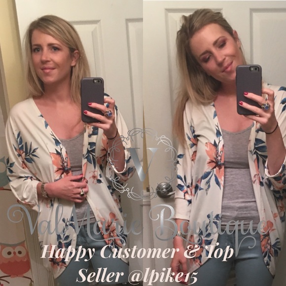 📍CLEARANCE 📍Floral Dolman Sleeve Cardigan Kimono - Picture 7 of 7