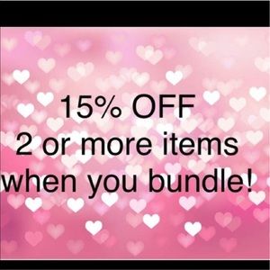 15% off Bundles!!! 🌹💘
