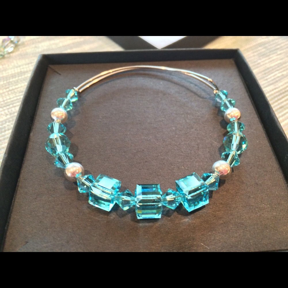 Handmade Turquoise Crystal Bracelet