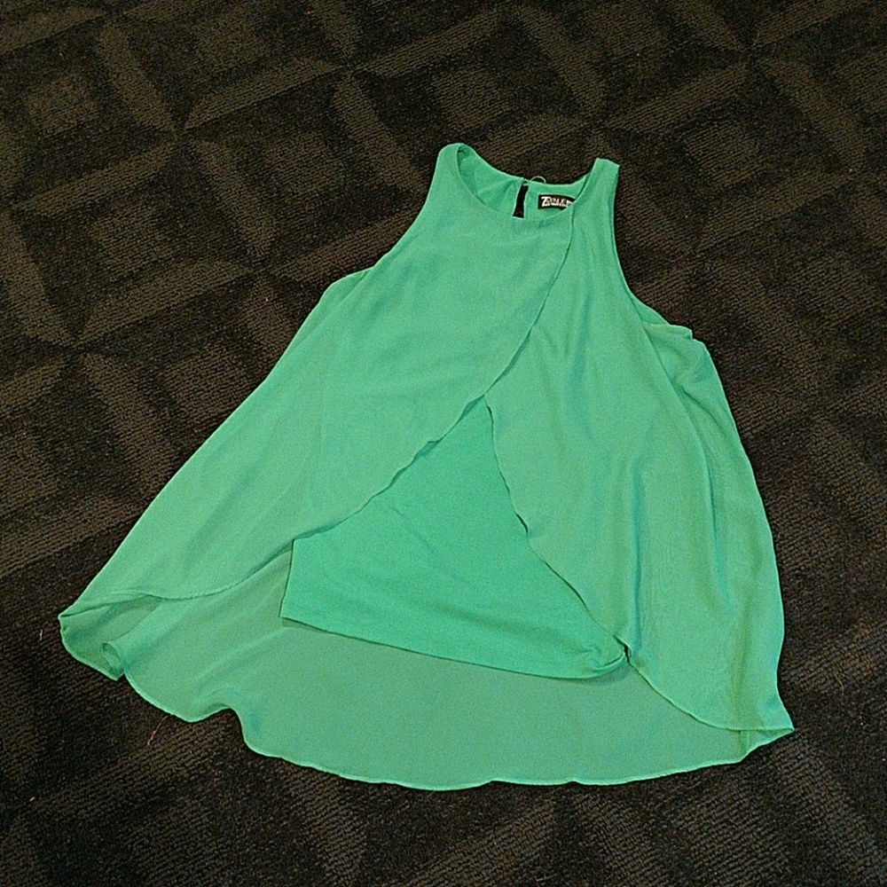 Polyester spandex sleeveless top