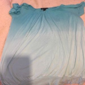 Brand new never worn ombré teal blouse