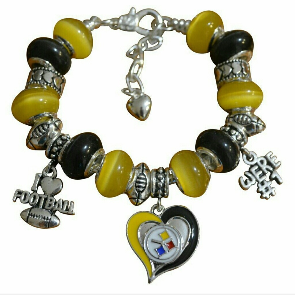 Pittsburgh Steelers Charm Bracelet
