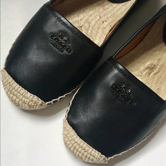 Coach Shoes Nwot Coach Black Leather Rhodelle