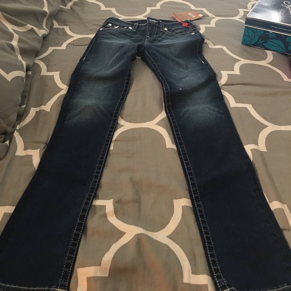 True Religion girls jeans size 14 straight leg