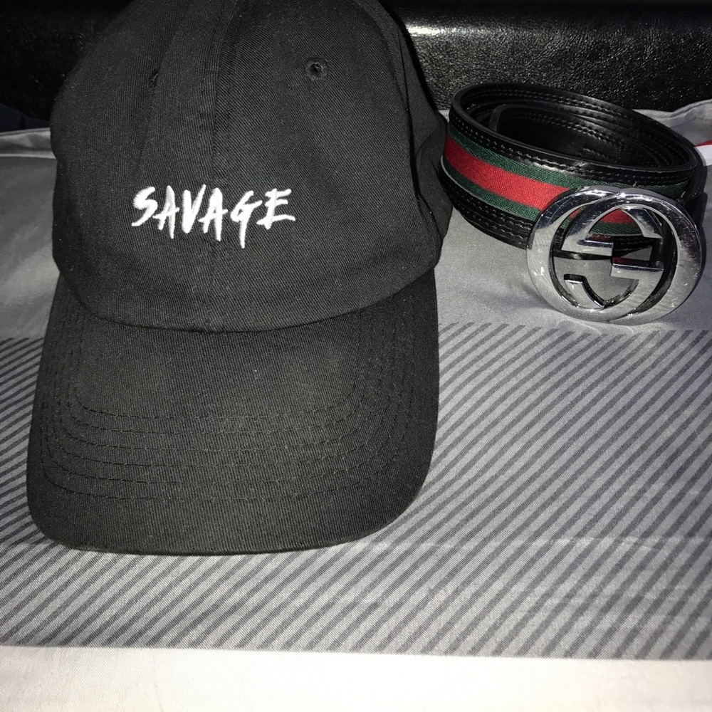 Gucci Belt & Savage Hat (Great Condition)