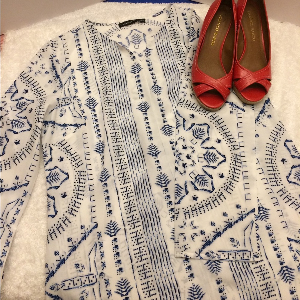 Preston and York chiffon blouse