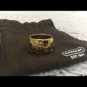 Authentic coach cigar band ring