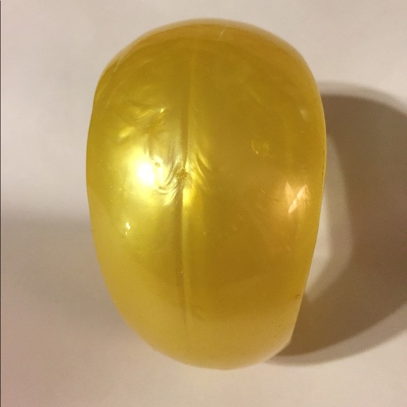 Vintage Yellow Swirl Wide Bangle Bracelet  🎉HP🎉 - Picture 2 of 5
