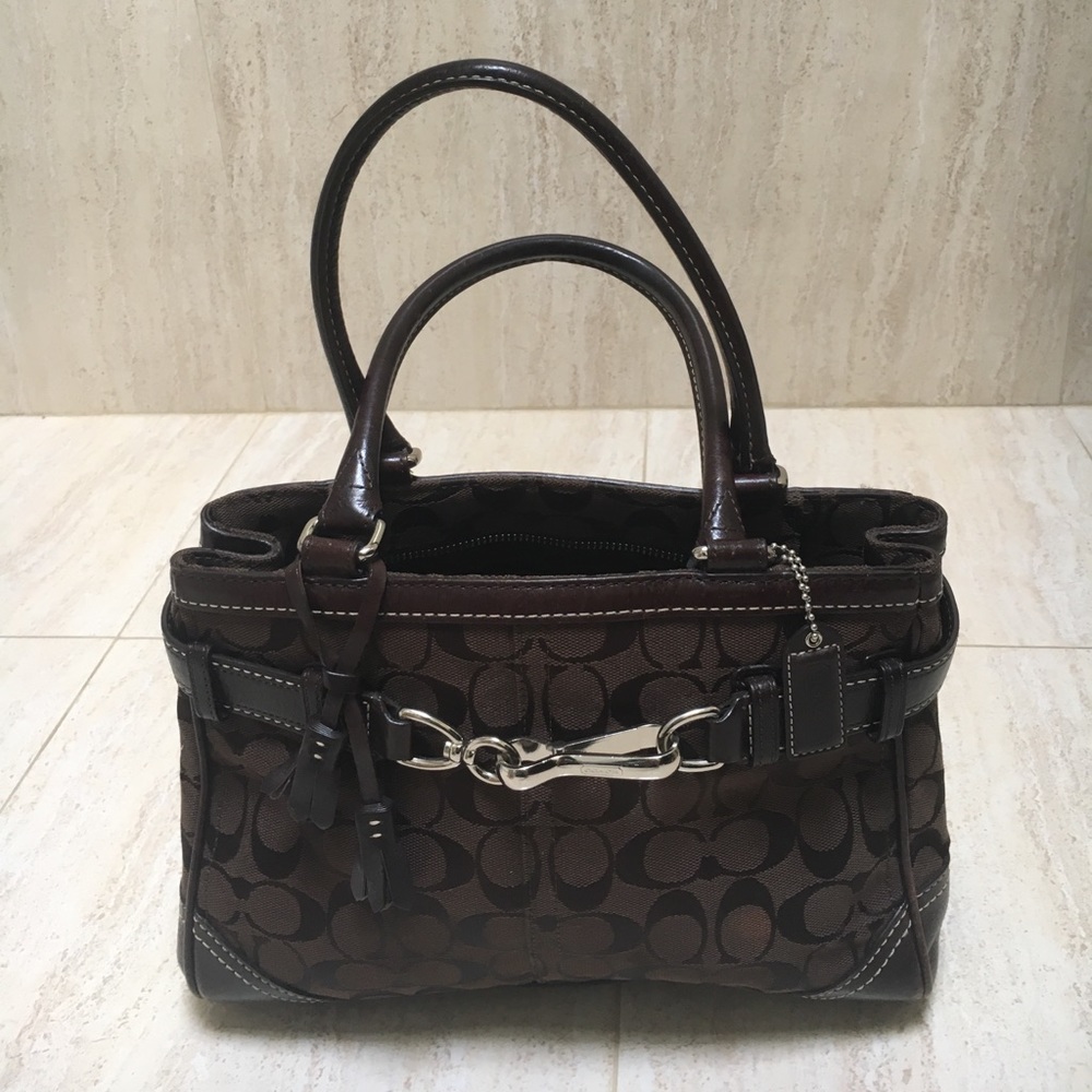 Authentic Coach leather expresso satchel