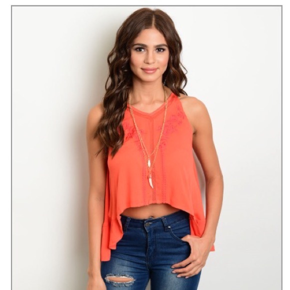 Cute Orange crop Top PRICE FIRM - Picture 3 of 5