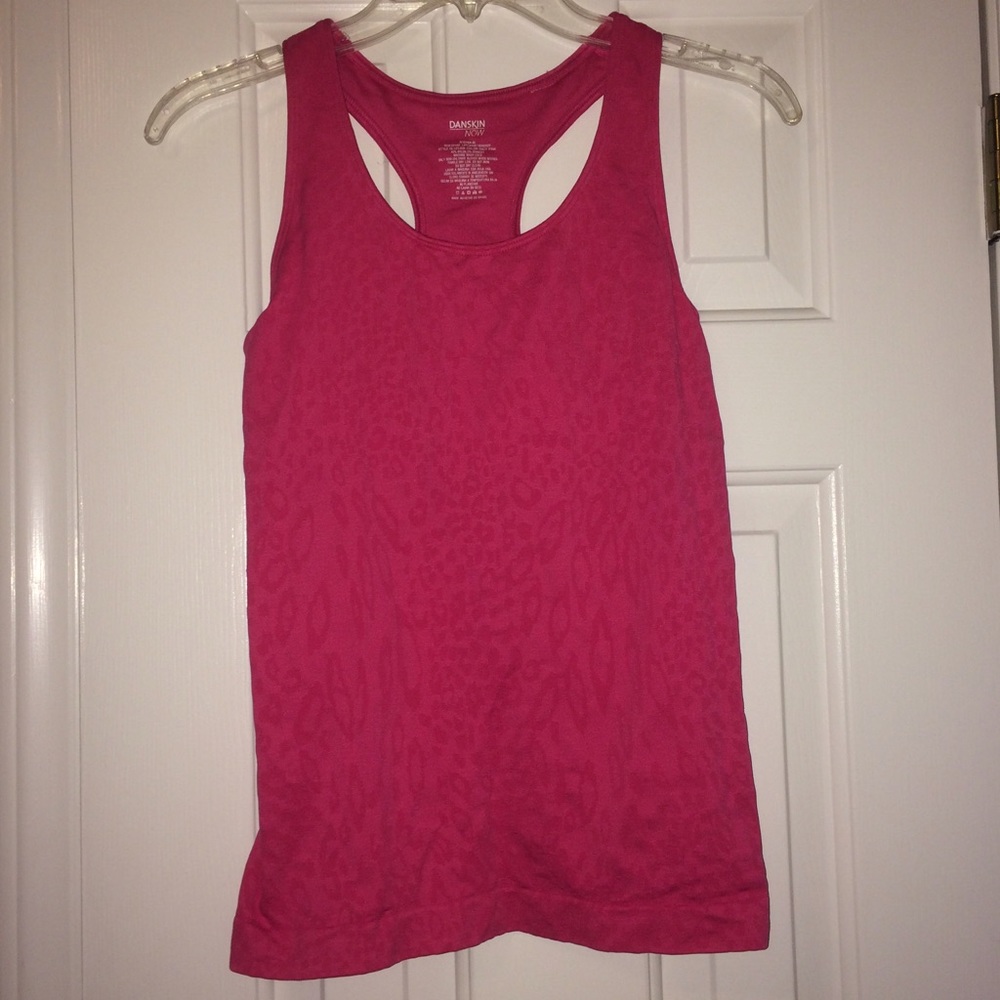Fitted pink athletic top