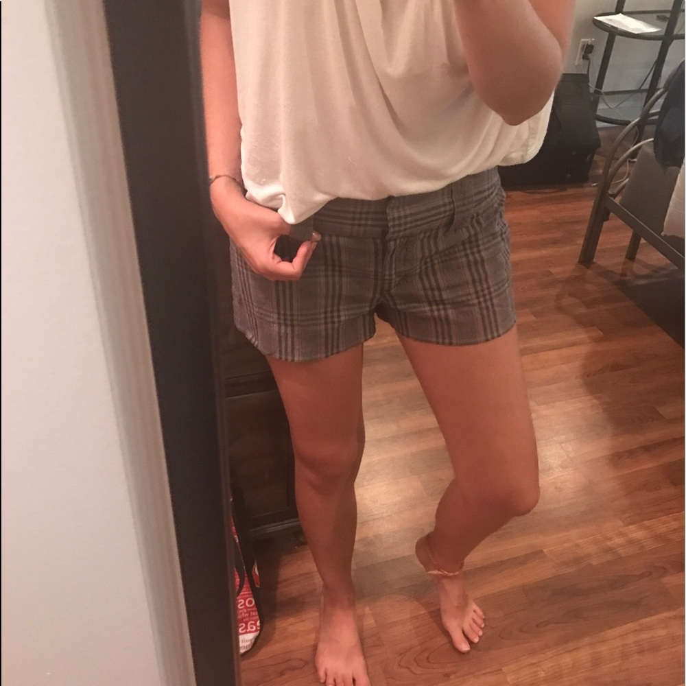 Express Design Plaid Editor Shorts