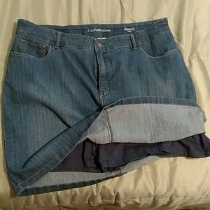 Denim skort