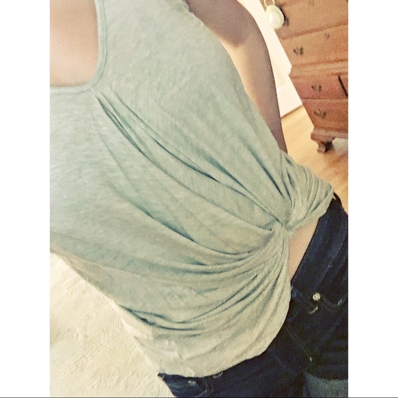 Light green tunic dress or knotted tank - Picture 5 of 7