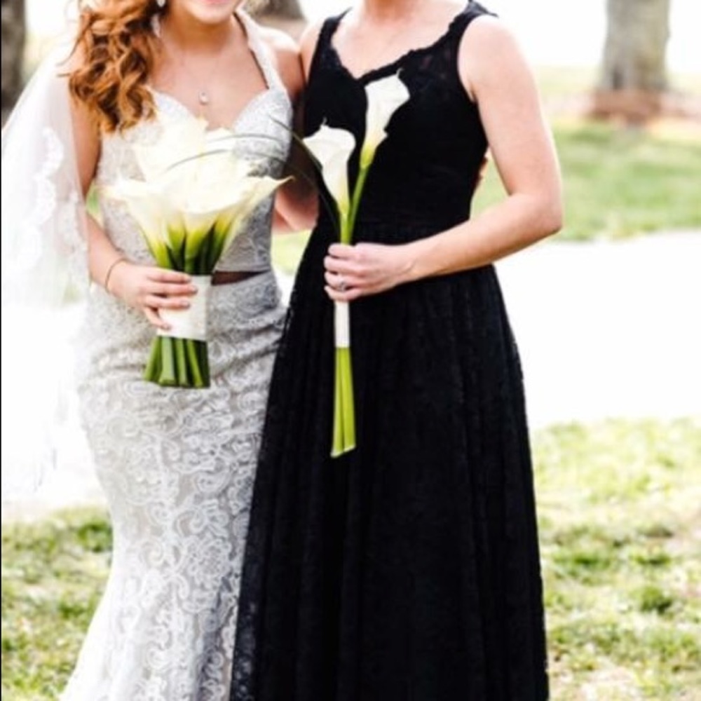 Black lace dress