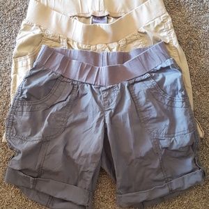 2 pair Oh Baby Maternity Shorts