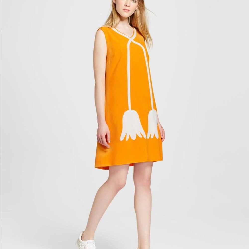 Victoria Beckham Yellow Flower Dress