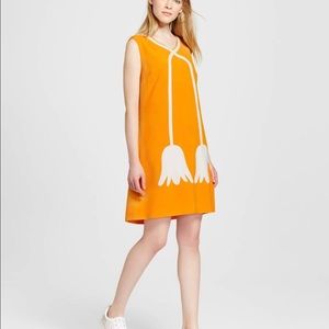 Victoria Beckham Yellow Flower Dress