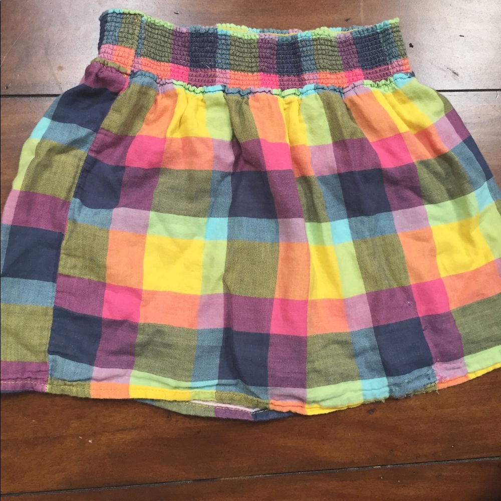 Checkered multicolored skirt