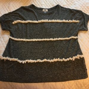 Old Navy Grey Fringe tee