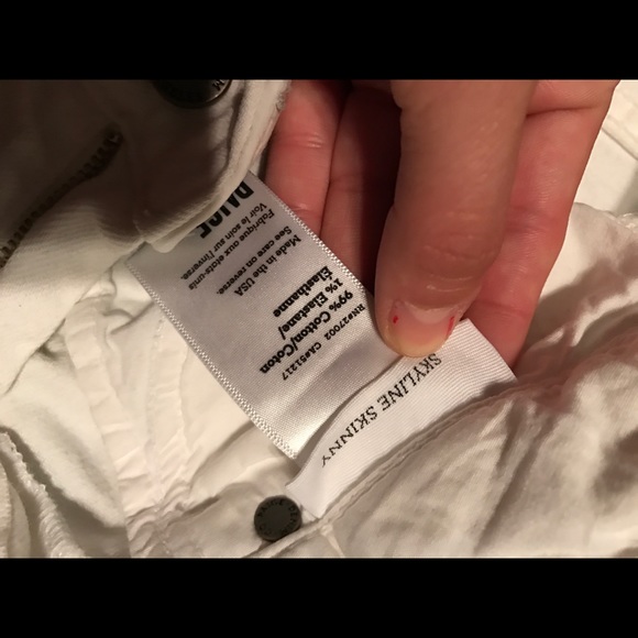 Paige Denim white skyline skinny size 25 - Picture 3 of 4