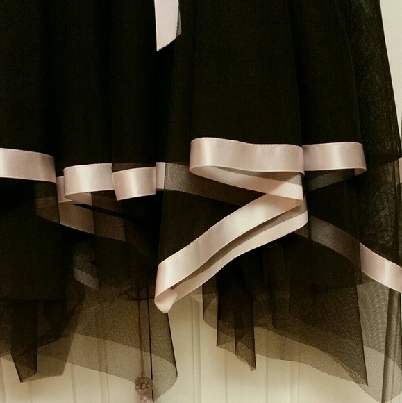 Chocolate Brown Tulle Special Occasion Dress/Scene - Picture 3 of 5