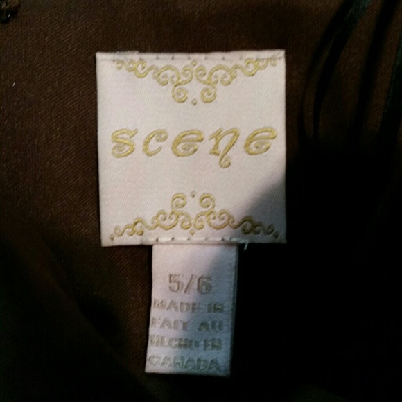 Chocolate Brown Tulle Special Occasion Dress/Scene - Picture 4 of 5