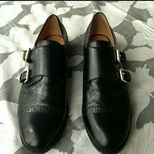 Nine West double buckle oxfords