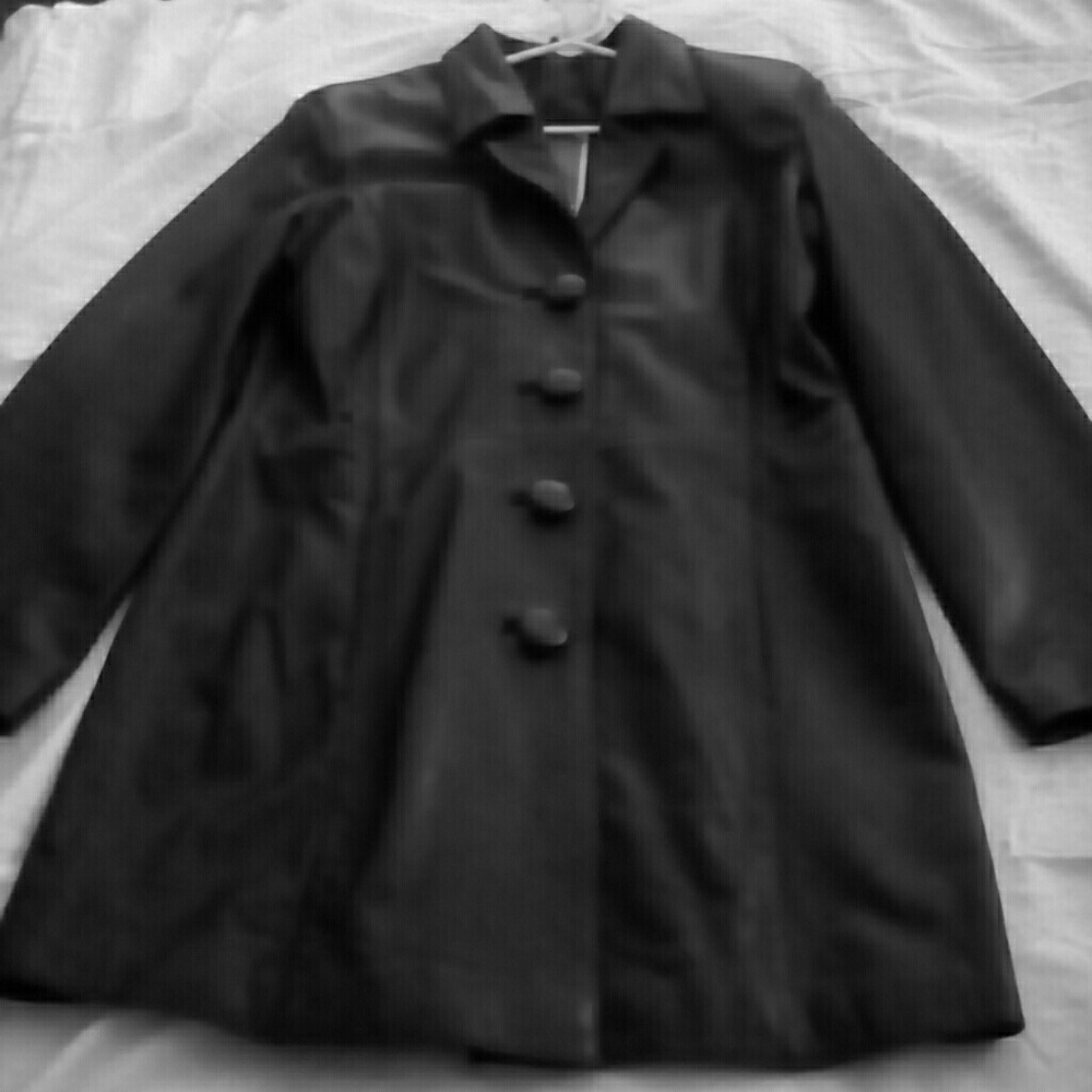 Black leather jacket