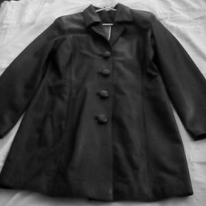 Black leather jacket