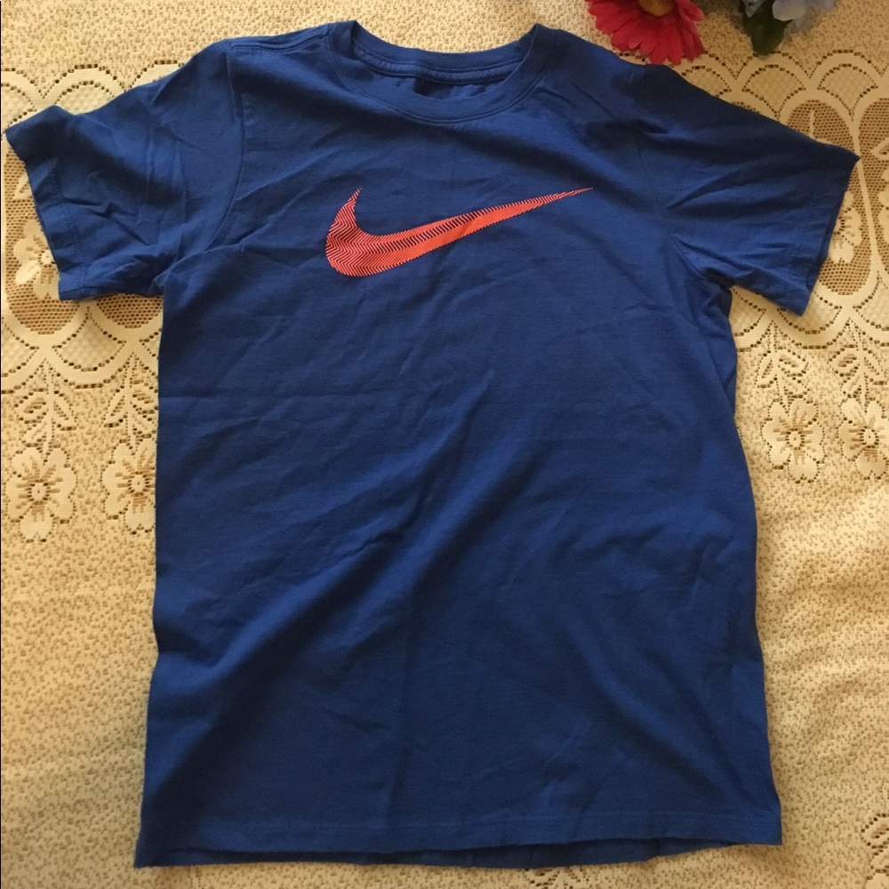 Blue Nike shirt