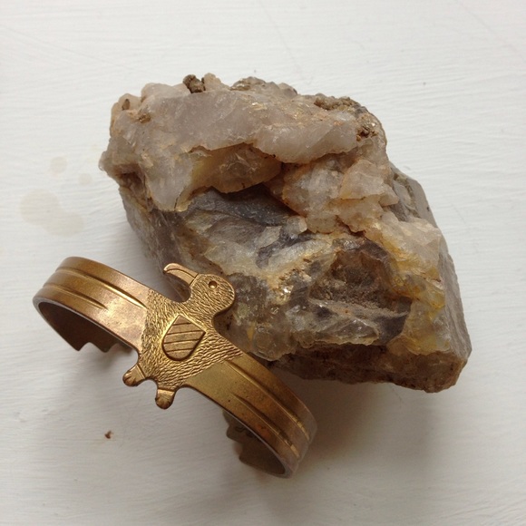 Jewelry - Brass eagle boho cuff bracelet
