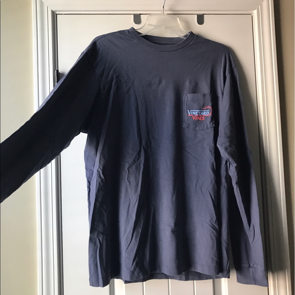 Vineyard Vines Men's Blue long sleeve t-shirt