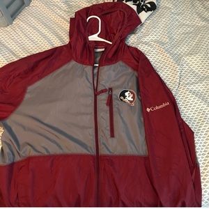 FSU Columbia windbreaker/rain coat