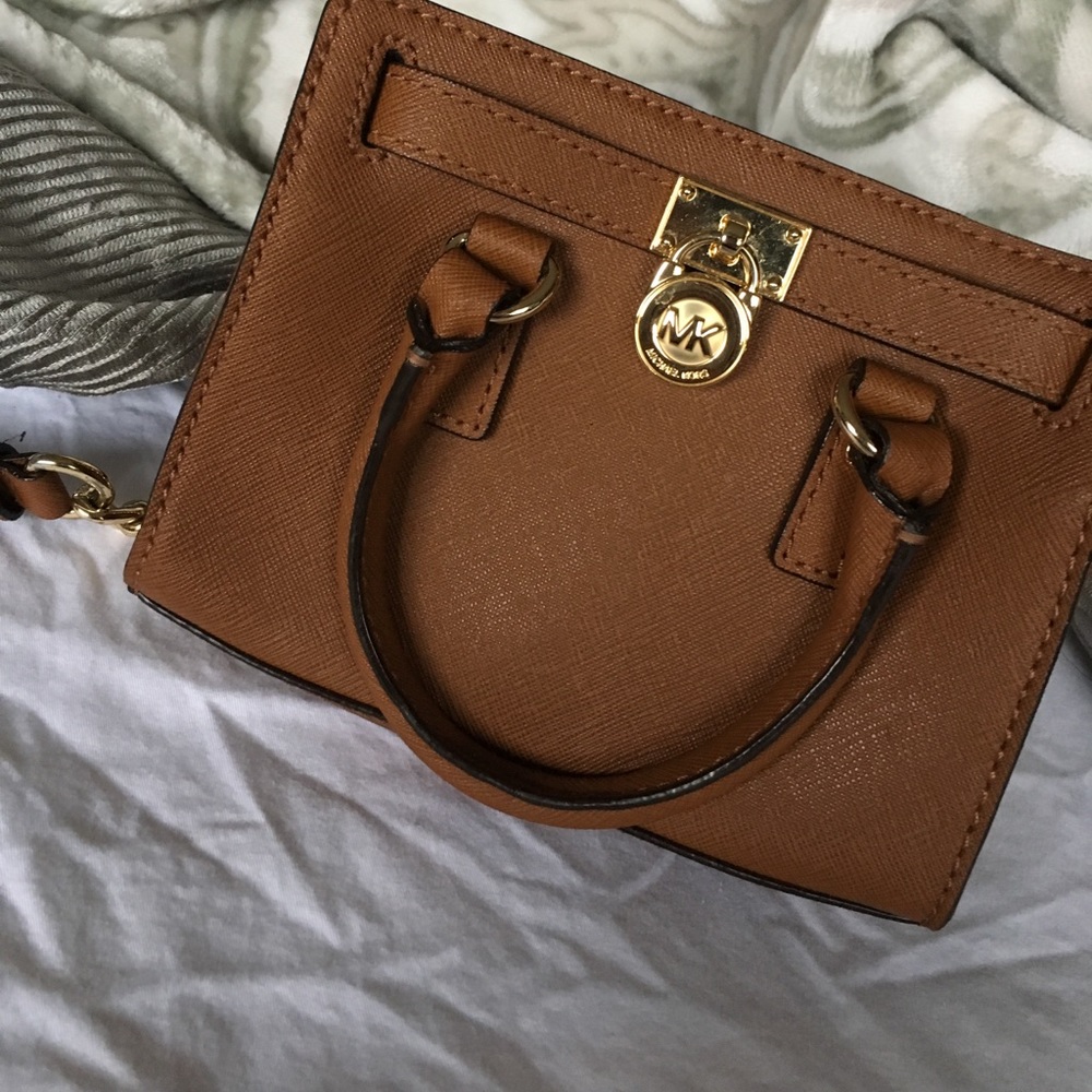 MK MINI HAMILTON BROWN PURSE