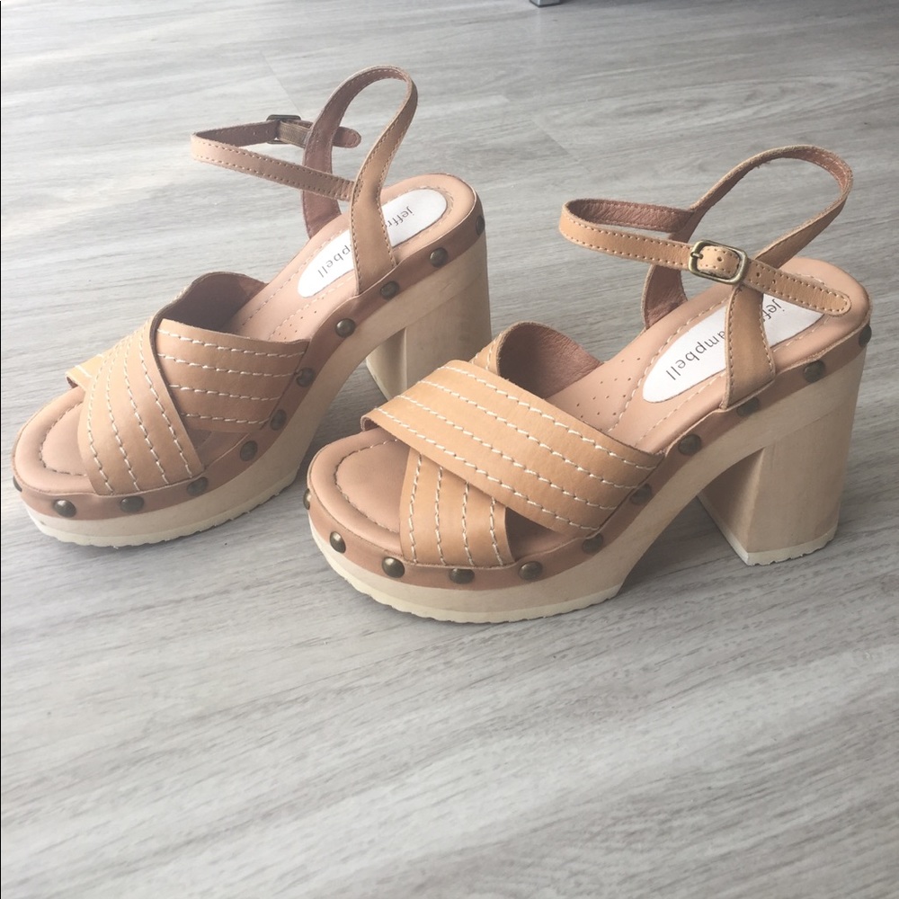 Jeffrey Campbell Studded Leather Chunky Sandal