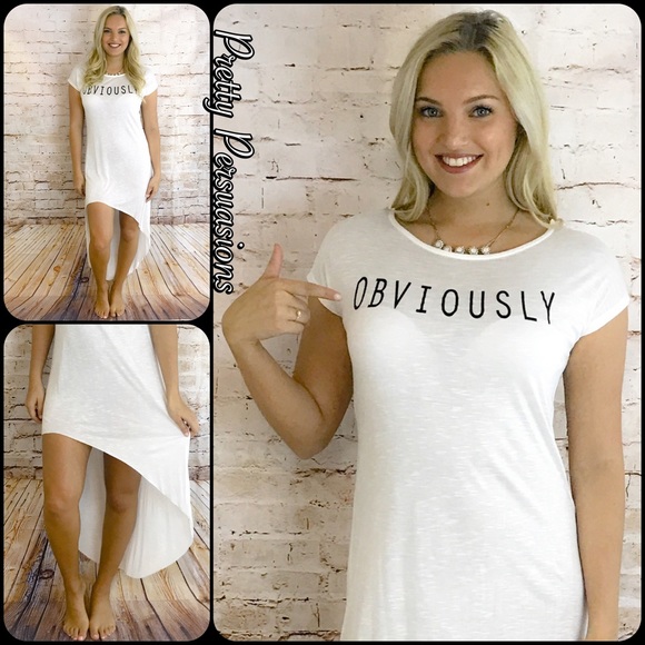 CLEARANCE‼️Graphic Print High Low Tunic Top - Picture 5 of 6