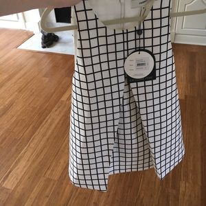 CAMEO Atmosphere Top NWT black/white check print