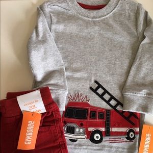 Gymboree fire truck outfit