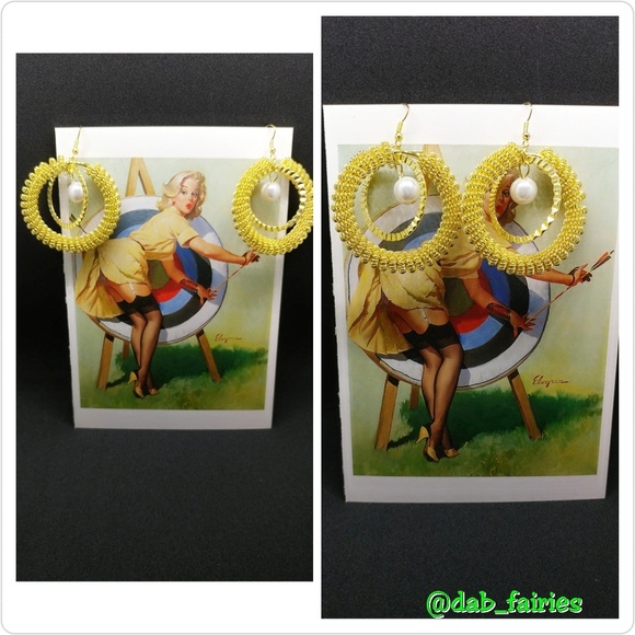 🔮SOLD🔮VTG fashion jewelry earrings - Picture 2 of 5