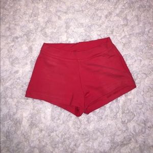 Red shorts