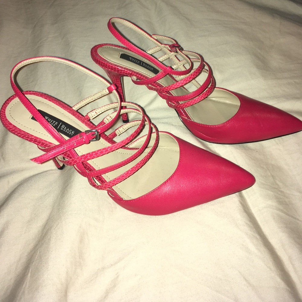 WHBM Red-Pink heels 👠 size 9