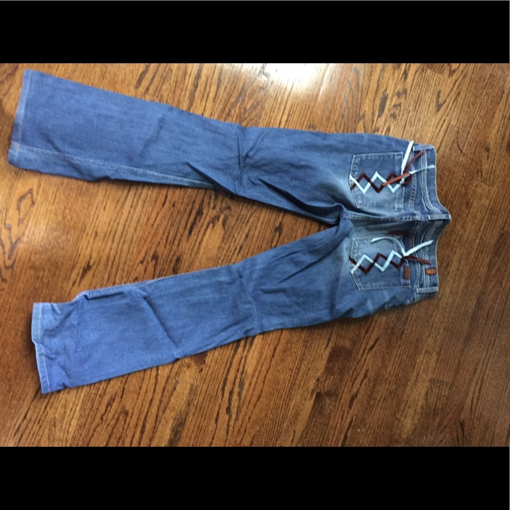 7 For All Mankind Ribbon Detail Jeans