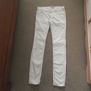 Free people white corduroy pants size 27
