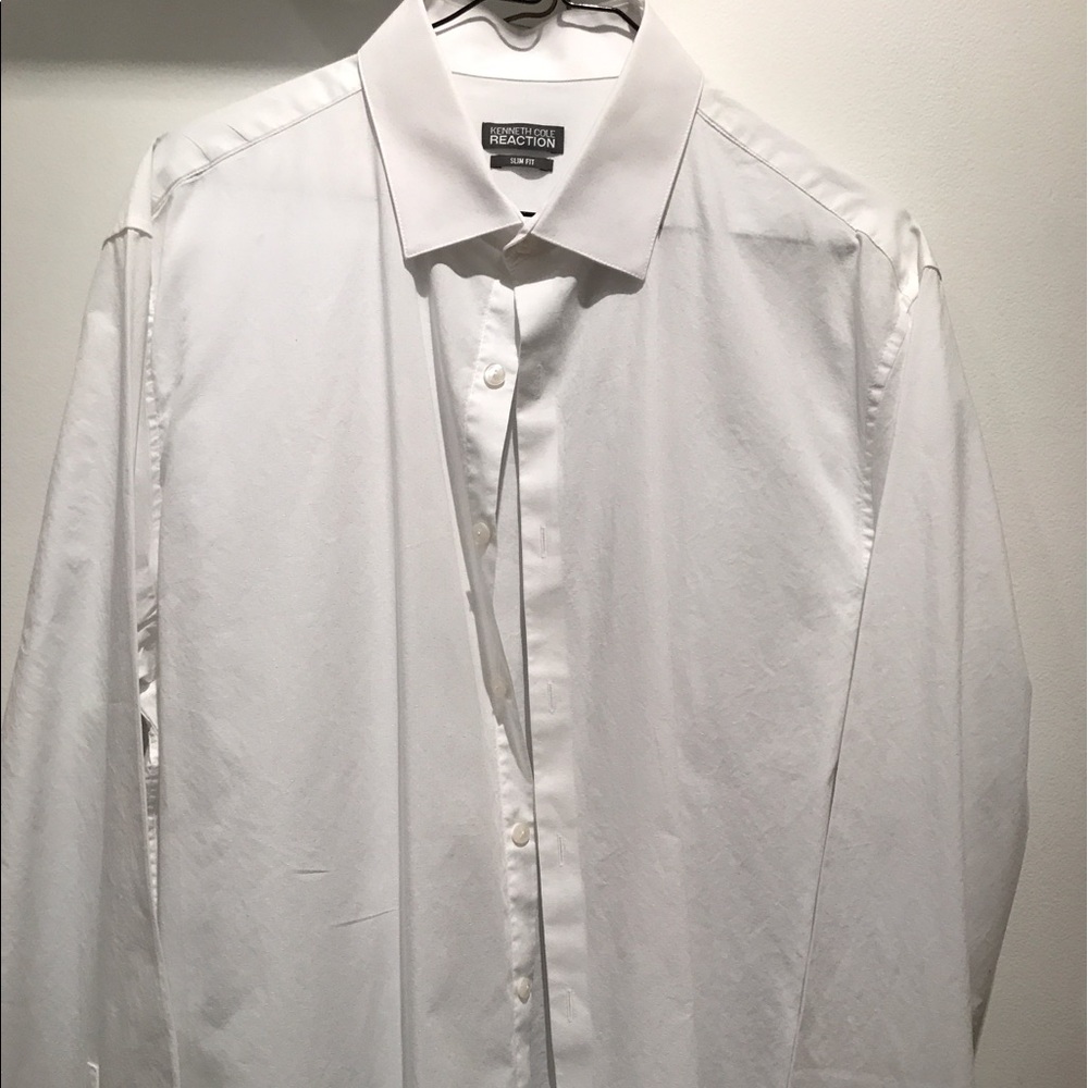 Men's white button down shirt