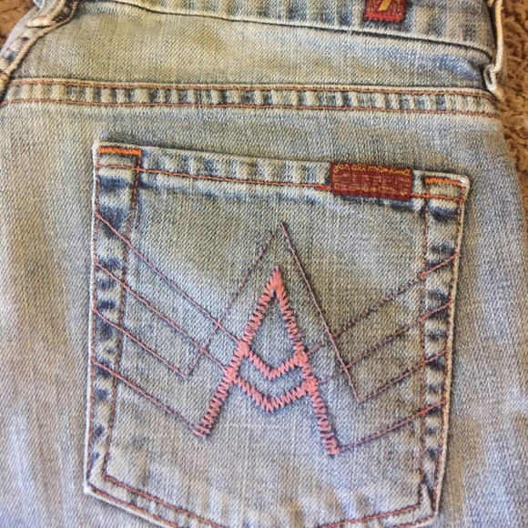 Vintage 7 for all Mankind Pink A pocket - Picture 2 of 4