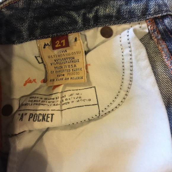 Vintage 7 for all Mankind Pink A pocket - Picture 3 of 4