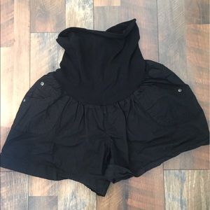 Black Maternity Shorts